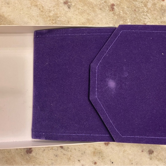 Gold necklace with lab made rubies - Picture 3 of 3